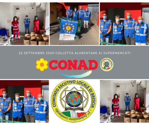 Colletta Alimentare Brescia 26 settembre 2020 Conad-IPA Comitato esecutivo Locale Brescia